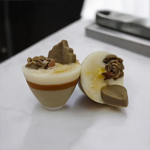 Bougie recharge rocher praliné