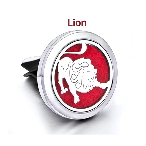 Diffuseur de voiture à tampon signe astro lion