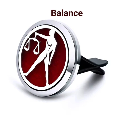 Diffuseur de voiture à tampon  signe astro balance