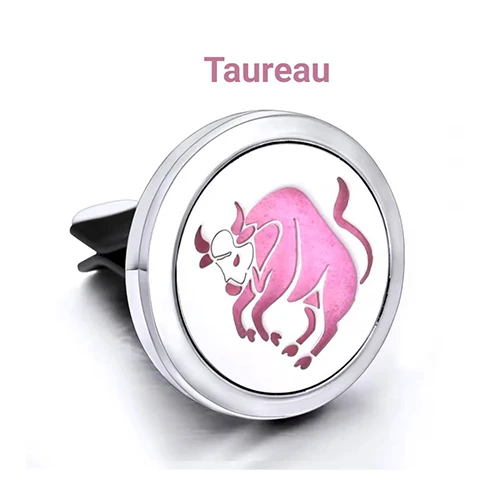 Diffuseur de voiture à tampon  signe astro taureau