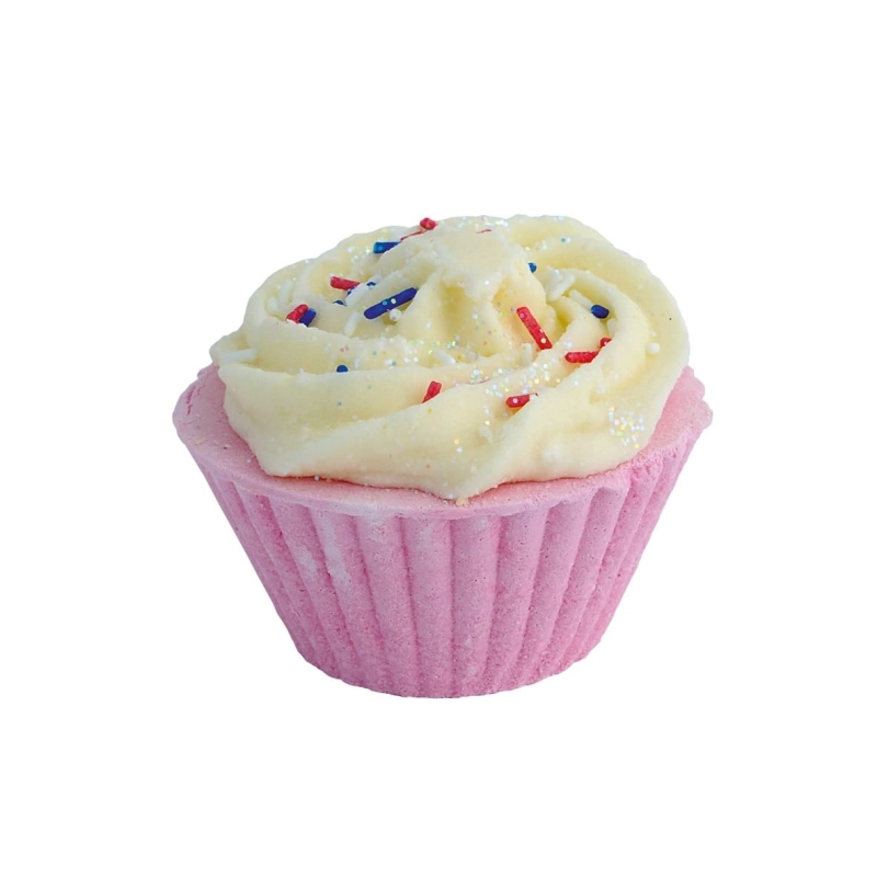 Cupcake de bain parfum cerise